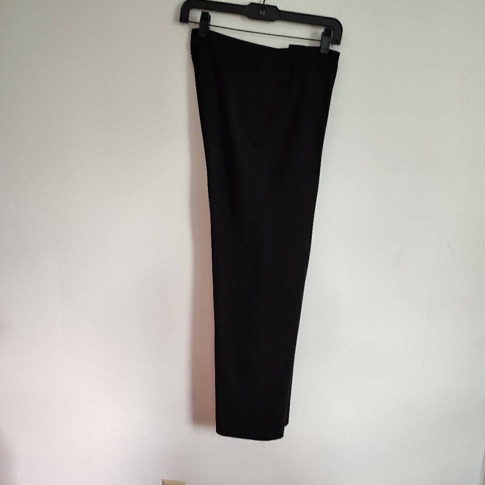 Ladies Petite SZ 4P Jones New York Black Wide Leg Pant